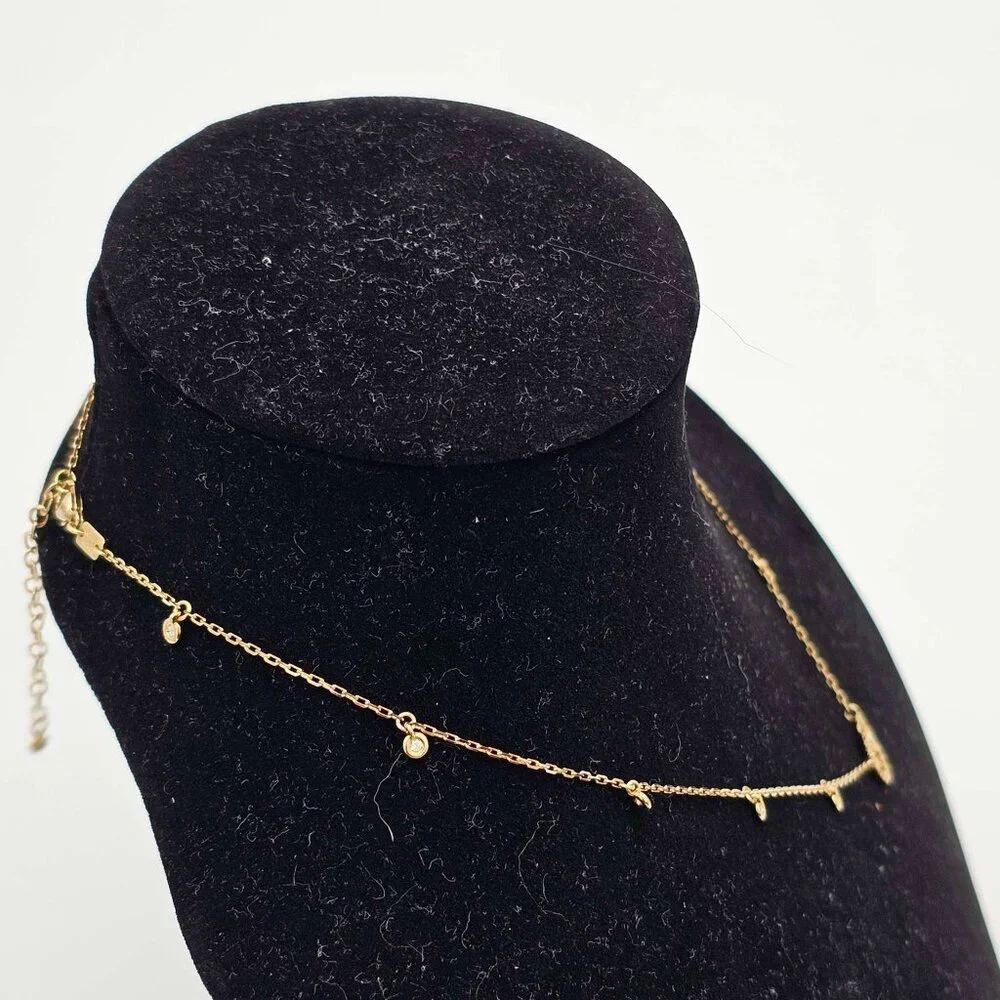 Gucci GG Running 18k Gold Diamond Necklace Brand New 900-042425
